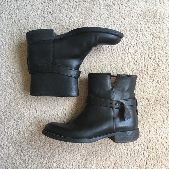 Black Leather Biker Boots Size 6 Buy Now Best Sale 52 Off Casanovadebaix Cat